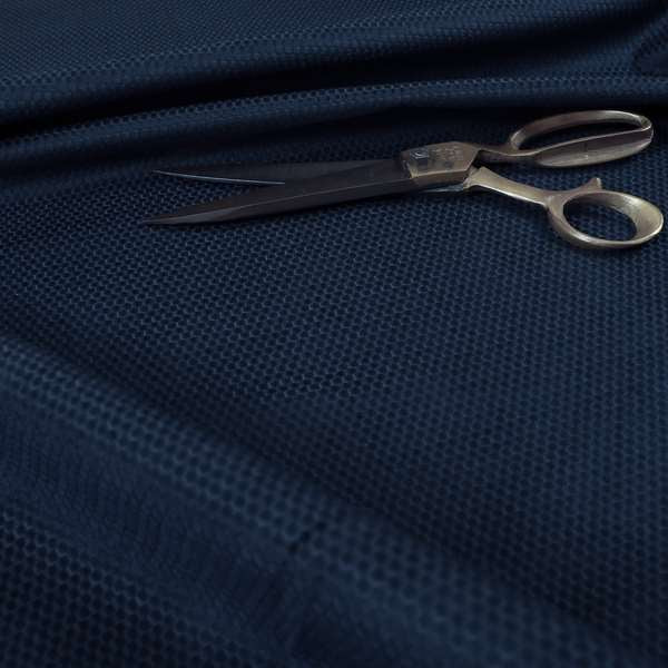 Bhopal Soft Textured Navy Blue Coloured Plain Velour Pile Upholstery Fabric