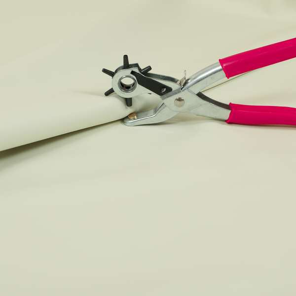 Bologna Eco Leather Bonded Smooth Matt Skin Finish Off White Colour Upholstery Material