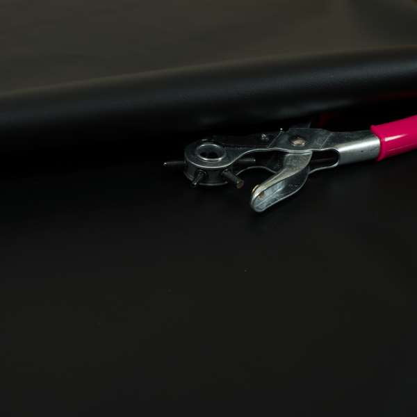 Bologna Eco Leather Bonded Smooth Matt Skin Finish Black Colour Upholstery Material