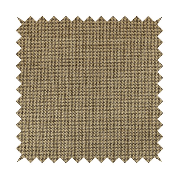 Berwick Houndstooth Pattern Jacquard Flat Weave Yellow Colour Upholstery Furnishing Fabric CTR-1139