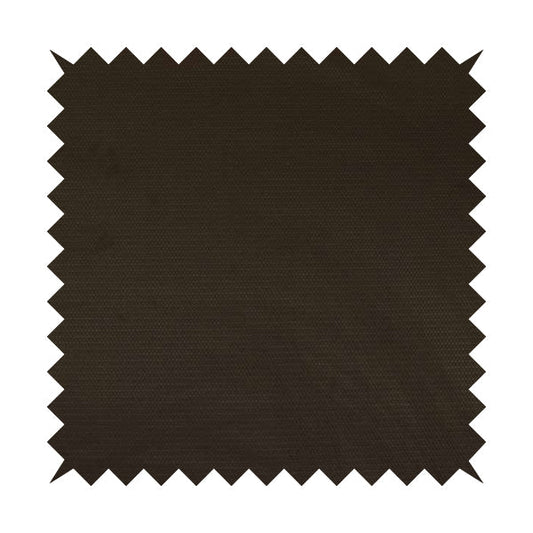 Bhopal Soft Textured Brown Coloured Plain Velour Pile Upholstery Fabric