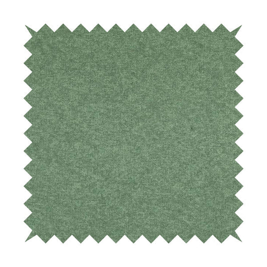 Boho Quilted Effect Soft Textured Chenille Upholstery Fabric Green Colour